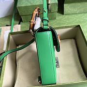 	 Kitlife Gucci Bamboo mini handbag green - 16x14x4cm - 4