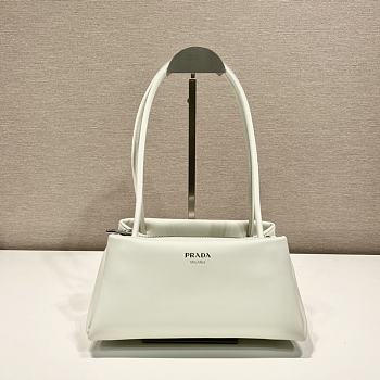 	 Kitlife Prada Small leather bag white - 1BA368 - 25x13.5x13cm