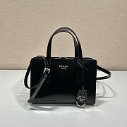 Kitlife Prada Re-Edition 1995 brushed-leather mini handbag black - 1BA357 - 22.5x15x6cm - 1