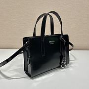 Kitlife Prada Re-Edition 1995 brushed-leather mini handbag black - 1BA357 - 22.5x15x6cm - 5