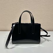 Kitlife Prada Re-Edition 1995 brushed-leather mini handbag black - 1BA357 - 22.5x15x6cm - 2