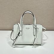 	 Kitlife Prada Re-Edition 1995 brushed-leather mini handbag white - 1BA357 - 22.5x15x6cm - 1