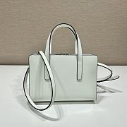 	 Kitlife Prada Re-Edition 1995 brushed-leather mini handbag white - 1BA357 - 22.5x15x6cm - 4