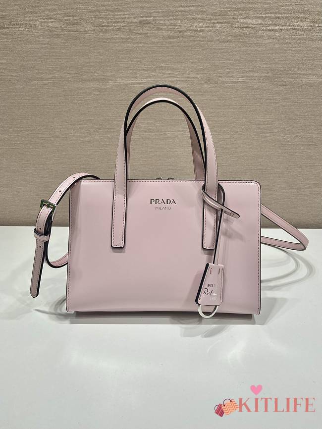 Kitlife Prada Re-Edition 1995 brushed-leather mini handbag pink - 1BA357 - 22.5x15x6cm - 1