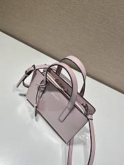 Kitlife Prada Re-Edition 1995 brushed-leather mini handbag pink - 1BA357 - 22.5x15x6cm - 4