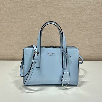 	 Kitlife Prada Re-Edition 1995 brushed-leather mini handbag blue - 1BA357 - 22.5x15x6cm