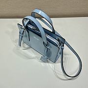 	 Kitlife Prada Re-Edition 1995 brushed-leather mini handbag blue - 1BA357 - 22.5x15x6cm - 4