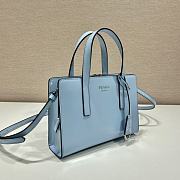 	 Kitlife Prada Re-Edition 1995 brushed-leather mini handbag blue - 1BA357 - 22.5x15x6cm - 2