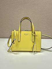 	 Kitlife Prada Re-Edition 1995 brushed-leather mini handbag yellow - 1BA357 - 22.5x15x6cm - 1