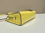 	 Kitlife Prada Re-Edition 1995 brushed-leather mini handbag yellow - 1BA357 - 22.5x15x6cm - 2