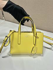 	 Kitlife Prada Re-Edition 1995 brushed-leather mini handbag yellow - 1BA357 - 22.5x15x6cm - 3