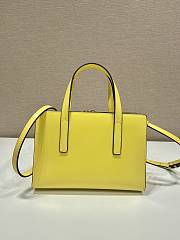 	 Kitlife Prada Re-Edition 1995 brushed-leather mini handbag yellow - 1BA357 - 22.5x15x6cm - 4