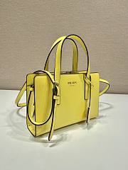 	 Kitlife Prada Re-Edition 1995 brushed-leather mini handbag yellow - 1BA357 - 22.5x15x6cm - 5