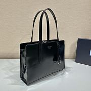 Kitlife Prada Re-Edition 1995 brushed-leather medium handbag black - 1BA350 - 30x21x8cm - 4