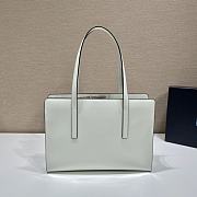 Kitlife Prada Re-Edition 1995 brushed-leather medium handbag white - 1BA350 - 30x21x8cm - 4
