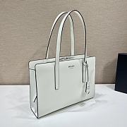 Kitlife Prada Re-Edition 1995 brushed-leather medium handbag white - 1BA350 - 30x21x8cm - 3