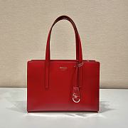 Kitlife Prada Re-Edition 1995 brushed-leather medium handbag red - 1BA350 - 30x21x8cm - 1