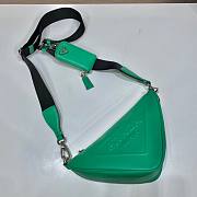 Kitlife Prada Triangle leather shoulder bag green - 1BH190 - 26x14x12 cm - 5