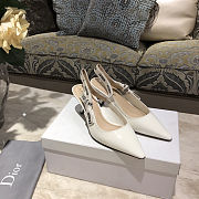 	 Kitlife Dior J'ADIOR SLINGBACK PUMP WHITE LEATHER - Flat,6.5cm,10cm  - 2