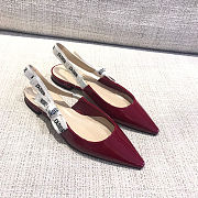 	 Kitlife Dior J'ADIOR SLINGBACK PUMP RED LEATHER - Flat,6.5cm,10cm - 1