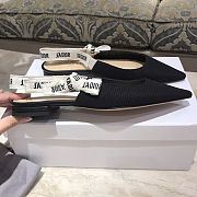 	 Kitlife Dior J'ADIOR SLINGBACK PUMP Black Technical Fabric - Flat,6.5cm,10cm - 1