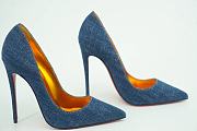 Kitlife Christian Louboutin So Kate Pump Blue Denim Gold  - 3