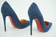 Kitlife Christian Louboutin So Kate Pump Blue Denim Gold  - 2