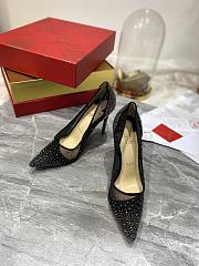 Kitlife Christian Louboutin Follies Strass Pumps - Irridescent suede calf, net and strass - 3