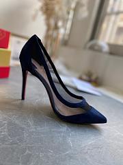 Kitlife CHRISTIAN LOUBOUTIN Galaviti suede and mesh pumps 100mm - 5
