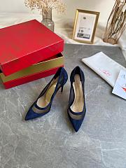 Kitlife CHRISTIAN LOUBOUTIN Galaviti suede and mesh pumps 100mm - 4