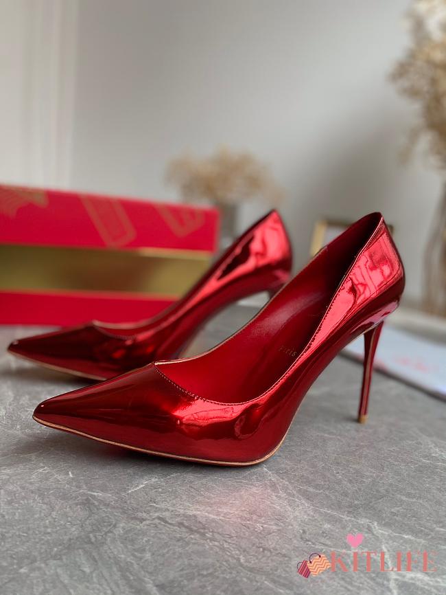 Kitlife Christian Louboutin Kate Pump patent Psychic in vampish Loubi red - 1