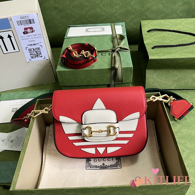 Kitlife adidas x Gucci Horsebit 1955 mini bag - 658574 - 20x14x5cm - 1