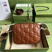 Kitlife Gucci GG matelassé leather shoulder bag - 21.5x 17x 7.5cm - 3