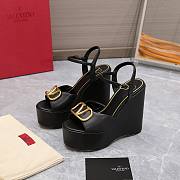 Kitlife VALENTINO GARAVANI VLogo leather platform sandals (5 colors) - 1