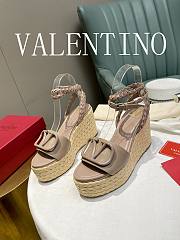 Kitlife Valentino Garavani VLogo leather espadrille wedges (7 colors) - 1