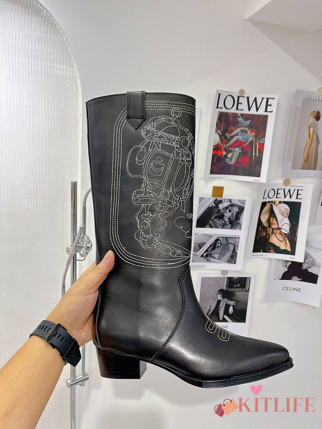 Kitlife Hermes Folk 35 black boot - 1