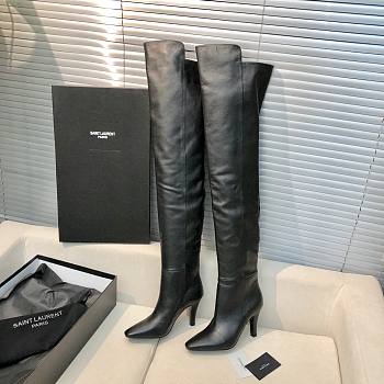 Kitlife YSL BOOTS IN SMOOTH LEATHER IN BLACK, WHITE