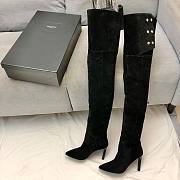 Kitlife YSL BOOTS IN SMOOTH LEATHER IN BLACK, WHITE, BLUE, VELVET BLACK - 3