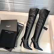 KITLIFE YSL OPYUM BOOTIES IN LEATHER WITH BLACK HEEL - 2