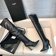 KITLIFE YSL OPYUM BOOTIES IN LEATHER WITH BLACK HEEL - 3