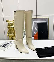 KTILIFE YSL ELLE BOOTS WITH A COVERED HEEL IN BLACK, WHITE - 1