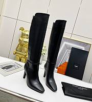 KTILIFE YSL ELLE BOOTS WITH A HEEL IN BLACK, WHITE,RED - 1