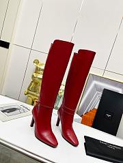 KTILIFE YSL ELLE BOOTS WITH A HEEL IN BLACK, WHITE,RED - 2