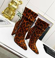 KITLIFE YSL NIKI BOOTIES IN SUEDE AND SILVER-TONE MONOGRAM - 1
