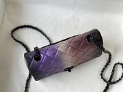 Kitlife Chanel Multi Color Black Pink Silver Blue Calfskin Evening Shoulder Flap Bag - 20cm - 4
