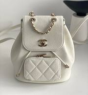 	 Kitlife Chanel Business Affinity Backpack White - 24x20cm - 1