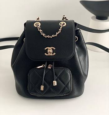 	 Kitlife Chanel Business Affinity Backpack Black - 24x20cm