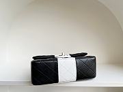 	 Kitlife Chanel Black & white timeless classic flap bag - 12 × 20 × 6 cm - 4