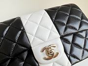 	 Kitlife Chanel Black & white timeless classic flap bag - 12 × 20 × 6 cm - 2
