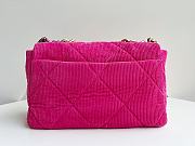 Kitlife Chanel 19 Large Corduroy Fuchsia - 20x30x10cm - 3